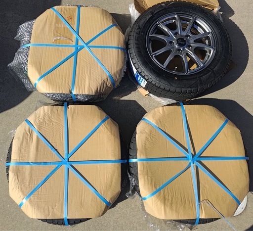 ☆取引成立☆(新品未使用2023年6月製)4本ｾｯﾄ15インチスタッドレスタイヤホイールセット(ﾀｲﾔ)195/65R15 HIFLY Win-turi 216 15ｲﾝﾁ＆(ﾎｲｰﾙ)Verthandi PW-S10 15x6.0 53 114.3x5