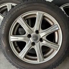 DUNLOP ウィンターマックス スタッドレス！　175/65R15　PCD100×4穴　アルミホイール4本セット！の画像
