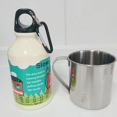 スノーピークのコップとミニ水筒の画像