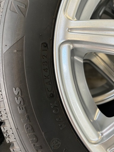 BRIDGESTONE BLIZZAK VRX2 スタッドレス　2021年製造！165/65R14 PCD100×4穴　アルミホイール