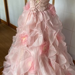 ドレス　ピンク　パニエ付き　の画像