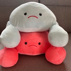 絶対に負けないグーのかに  デカ BIG BIG BIG ぬいぐるみの2種セットです☆ ノーマル スカイブルー の画像