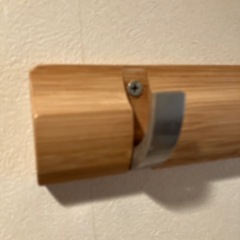 壁掛けフック　木製　5連の画像