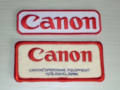 Canon　ワッペン　2枚セット