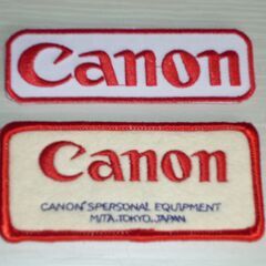 Canon　ワッペン　2枚セット