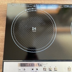 2口 IH 調理器 アイリスオーヤマの画像