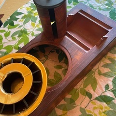 シチズンの置き時計と灰皿セット　まとめて　ジャンク品の画像