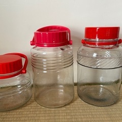 保存ビン　ガラス　4リットル、2リットル