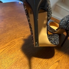 グリッター　ヒール　パンプスの画像