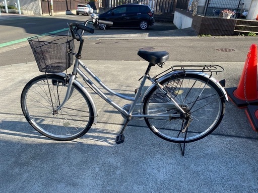  26インチ 変速なし シルバー 中古 自転車 買取 MILD 