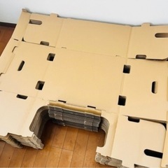 20セット レンゴー 「現場のチカラ」 ダンボール製スタッキング収納箱 大サイズ 洋服収納の画像