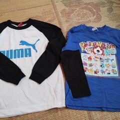 男子130cm長袖Tシャツ9枚、トレーナー1枚の画像