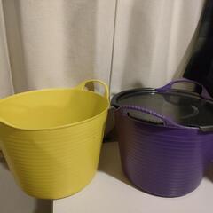 バスケット　２セット　蓋付き　11/10（日）までの投稿の画像