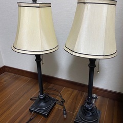 アンティーク調　クラシカルランプ　2個セット