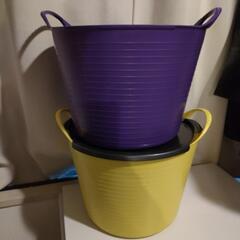 バスケット　２セット　蓋付き　11/10（日）までの投稿の画像