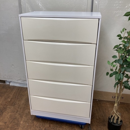 S744 ⭐ アイリスオーヤマ 5段ワイドチェスト 幅広深型タイプ CHCW-005 幅69.5cm ⭐クリーニング済