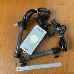 【決まりました】　
GEX水槽用ヒーター50w +150w