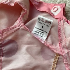 💝ペット服　レインコート　ピンク　サイズ1　の画像
