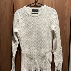 ナノユニバース　NANO UNIVERSE メンズ　ホワイト　ニット