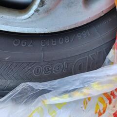 【受け渡し決定済み】155/80R13 スタッドレス4本セット ...