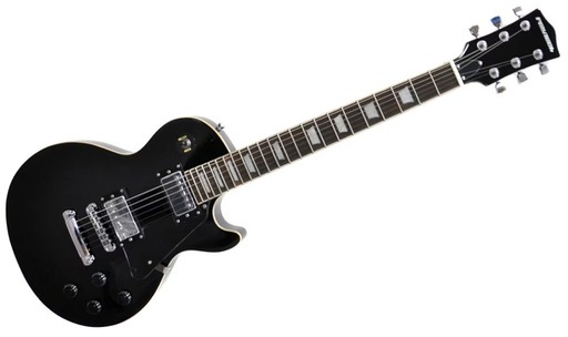 美品】エレキギター PLAYTECH ( プレイテック ) LP400 Black レス