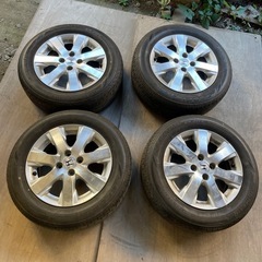 フリード　純正ホイール　15インチ 185/65r15 ブリヂス...