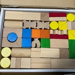 積み木セット　知育玩具　おもちゃ　木製の画像