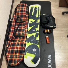 スノーボードセット 板→DRAKE ビンディング、ブーツ→HEAD 収納袋→BURTON