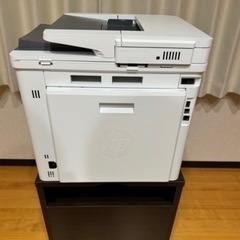 HP Color Laser Jet Managed MFP E47528 レーザープリンタ カラーレーザー複合機　下収納付き　直接引取限定 の画像