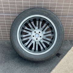レクサス RX バージョンL 純正 20インチ ホイール　ハイパークロームメタリック塗装 4本セット【タイヤ：ブリヂストン DUELER H/L 33A】の画像