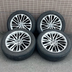 レクサス RX バージョンL 純正 20インチ ホイール　ハイパークロームメタリック塗装 4本セット【タイヤ：ブリヂストン DUELER H/L 33A】の画像