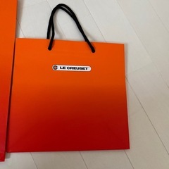 【ル・クルーゼ】LE CREUSETショップ袋大小2枚セットの画像