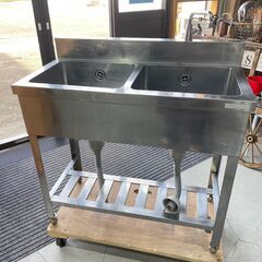 ★2槽シンク★業務用 蛇口 キッチン 厨房 シンク 台所 屋内 ...