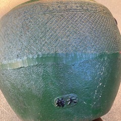 鉄製火消し壺　昭和レトロ　特大の画像