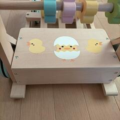 手押し車　木製の画像