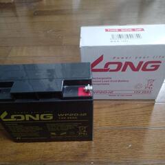 【数回使用のみ、長期保管】多目的バッテリー LONG 12V20AH WP20-12の画像