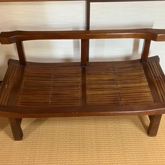 （受け渡し完了）ちょっとお洒落なシノワーズベンチの画像