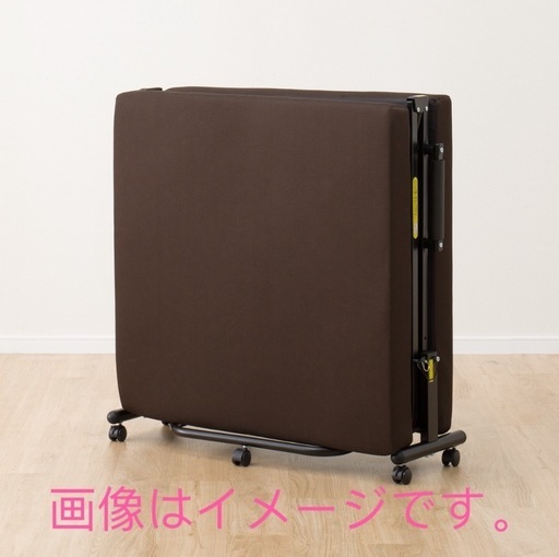 (取引終了)シングル折りたたみベッド(5キロ以内500円で配達可能)