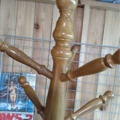 ポールハンガー　木製の画像