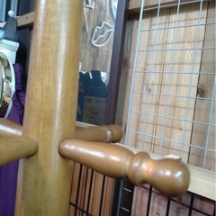 ポールハンガー　木製の画像