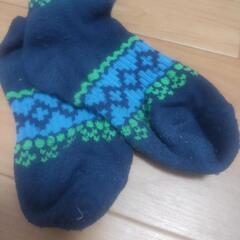 スキー用  靴下  赤青 ２本組  子ども用の画像