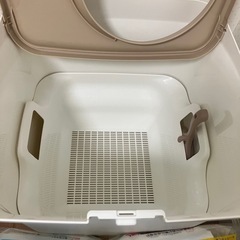 福岡市内可◆ほぼ未使用◆アイリスオーヤマ お部屋のにおいクリア消臭 猫用システムトイレ 猫砂付き　 ONC-430の画像