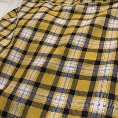 チェック　スカートの画像