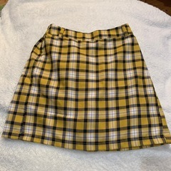 チェック　スカート