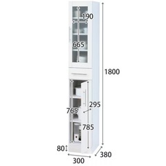食器棚　スキマ家具、食品収納　30㎝巾　の画像