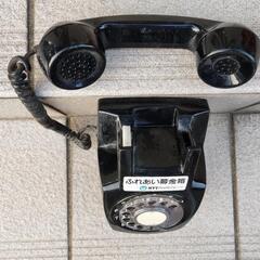 黒い電話機　 貯金箱の画像