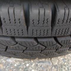 タイヤ代工賃全部込み!　155/80R14 88/86N ブリヂストンブリザック VL1 中古スダッレスタイヤ4本セット!の画像