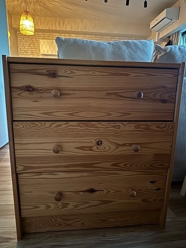 IKEA チェスト ラスト LAST パイン材 タンス① RAST ラスト チェスト（引き出し×3）, パイン材, 62x70 cm - IKEA