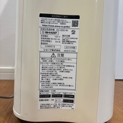 シャープ　加湿空気清浄機　の画像