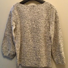 【大幅値下げ】Couture brooch 長袖トップス 白黒 ミックス モコの画像